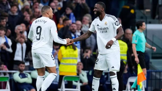 Mbappé y Rüdiger en un partido con el Madrid (Cordon Press)