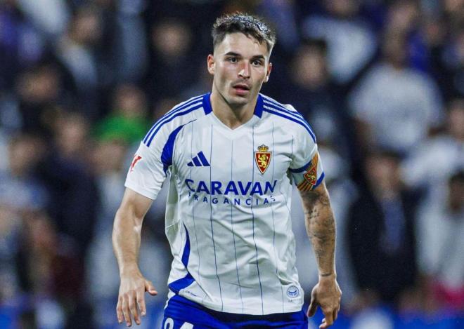 Lluís López, con el Real Zaragoza (Foto: LALIGA).