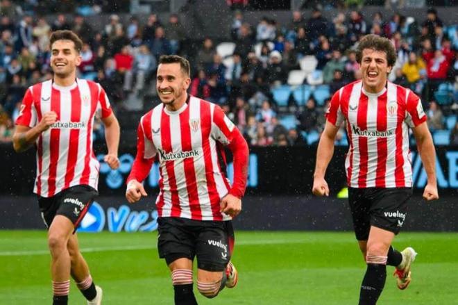 Gol muy celebrado de Alex Berenguer ante el Celta en Balaídos (Foto: Athletic Club).