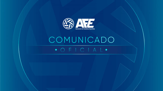 Comunicado oficial de la AFE.