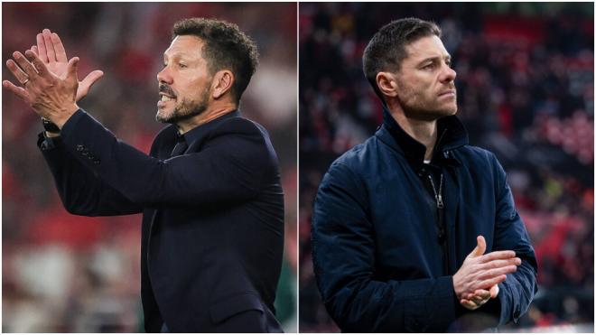 Fotomontaje de Simeone y Xabi Alonso (Fuente: Cordon Press)