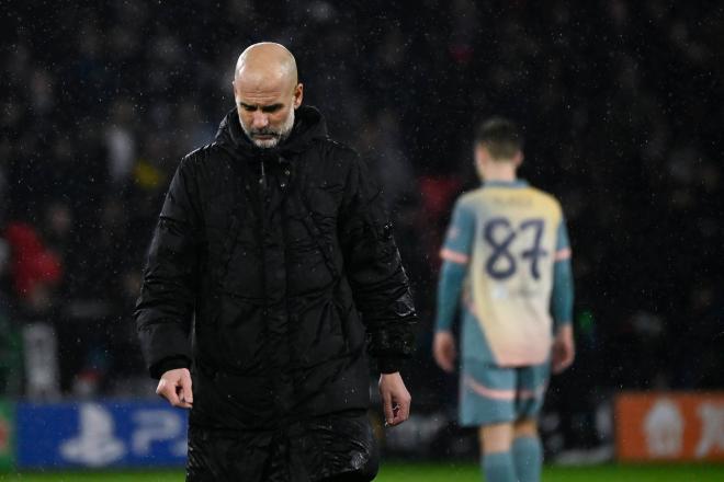 Pep Guardiola, tras perder ante el PSG en Champions (Foto: Cordon Press).