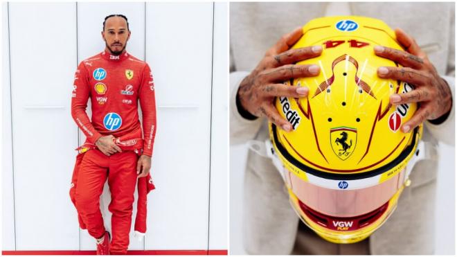 Primeras imágenes de Lewis Hamilton con Ferrari (Instagram)