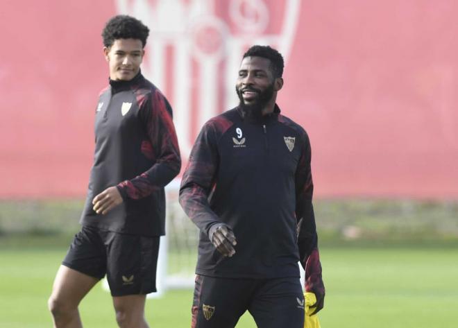 Kelechi Iheanacho, en la sesión del miércoles (Foto: Kiko Hurtado).