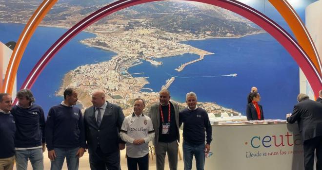 Varias ex leyendas de la Selección, en un acto en FITUR por Ceuta (Foto: ElDesmarque)