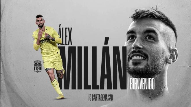 Álex Mill´na, nuevo jugador del Cartagena.