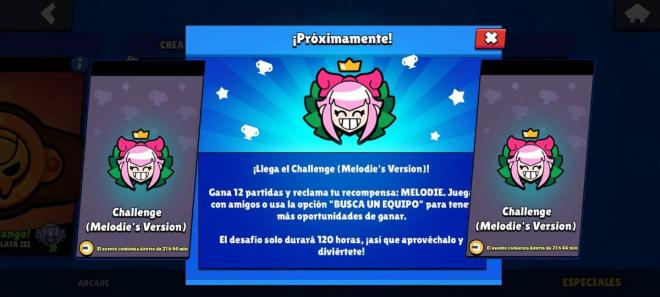 El nuevo Challenge (Melodie's Version) de Brawl Stars