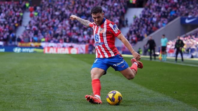 Javi Galán, en un partido con el Atlético de Madrid (Cordon Press)