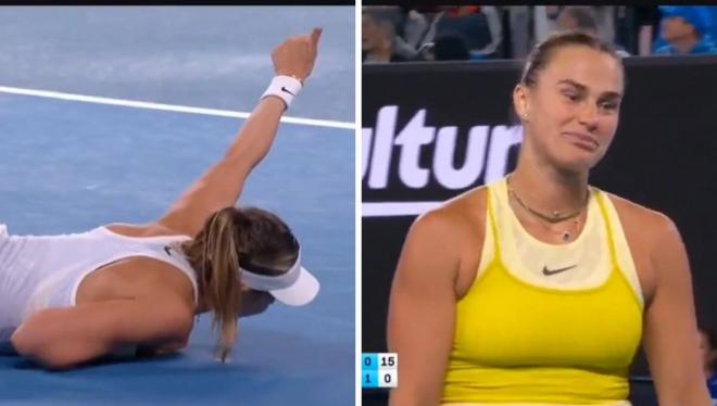 La caída de Paula Badosa contra Aryna Sabalenka.