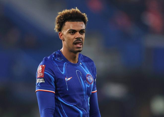 Renato Veiga, durante un partido del Chelsea (Foto: Cordon Press).