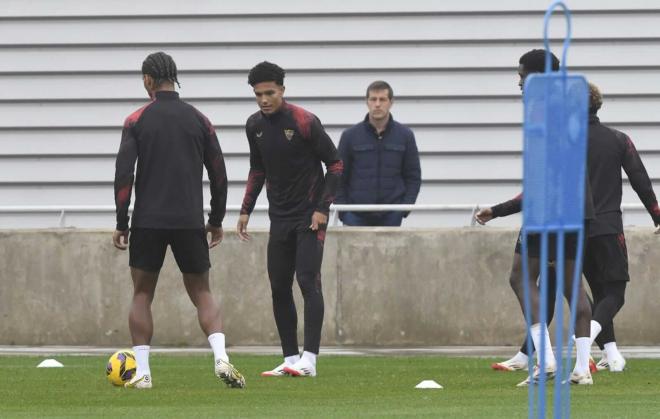 Antonetti, en el entrenamiento previo al partido ante el Espanyol (Foto: Kiko Hurtado).