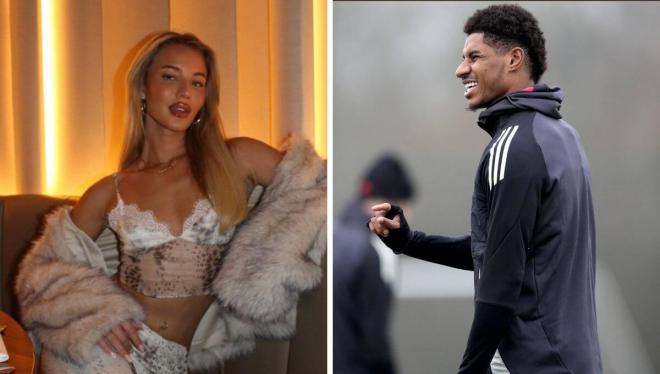 Grace Jackson y Marcus Rashford.