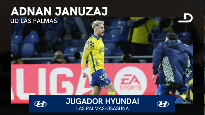 Adnan Januzaj, Jugador Hyundai del Las Palmas-Osasuna.