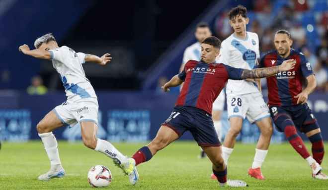 En la primera vuelta el Deportivo perdió 2-1 ante el Levante