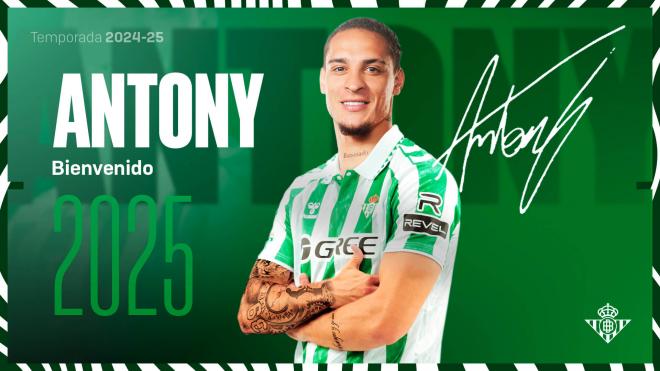 Antony, nuevo jugador del Real Betis.