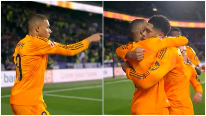 Kylian Mbappé y Jude Bellingham adelantan al Real Madrid en Valladolid. (Foto: @LaLiga)