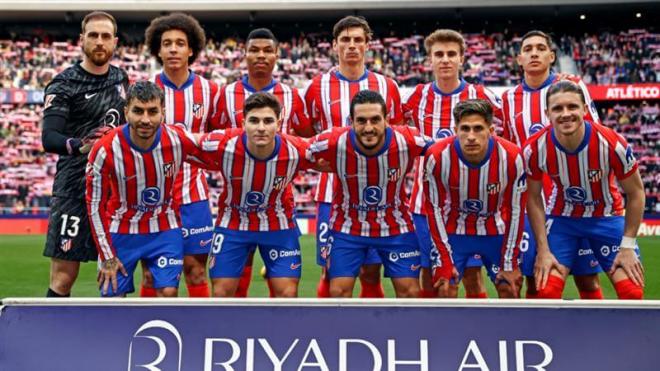 El once inicial del Atlético de Madrid frente al Villarreal. (Foto: @atleti)