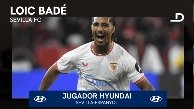 Loic Badé, Jugador Hyundai del Sevilla-Espanyol.