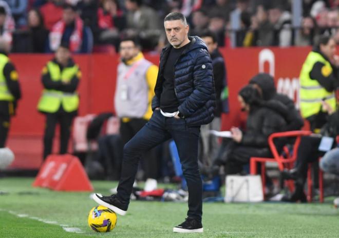 Xavier García Pimienta, en el Sevilla-Espanyol (Foto: Kiko Hurtado).