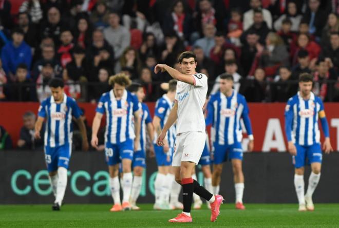 Juanlu, en el Sevilla-Espanyol (Foto: Kiko Hurtado).