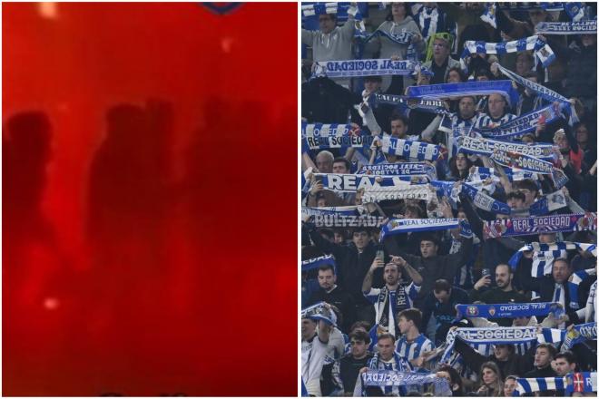 Los ultras de la Lazio atacaron a aficionados de la Real Sociedad.