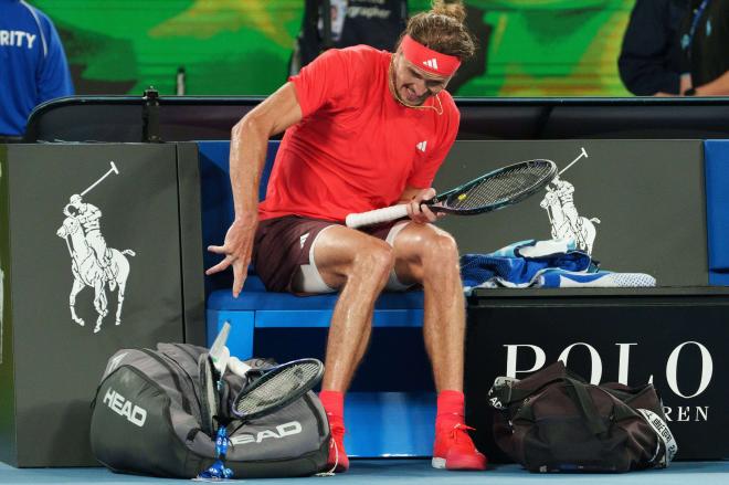 El enfado de Zverev en el Open de Australia (FOTO: Cordón Press).