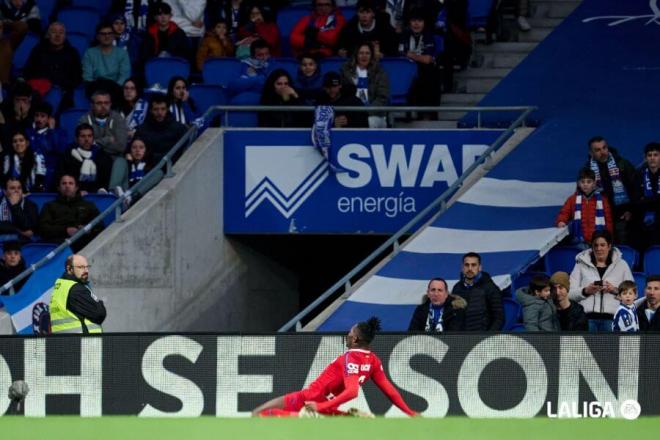 Uche celebra su gol en el Real Sociedad-Getafe (FOTO: LALIGA).