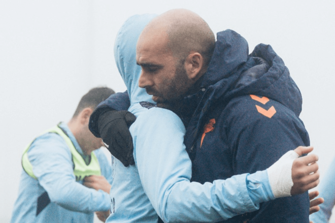 Claudio Giráldez en Afouteza (Foto: RC Celta).