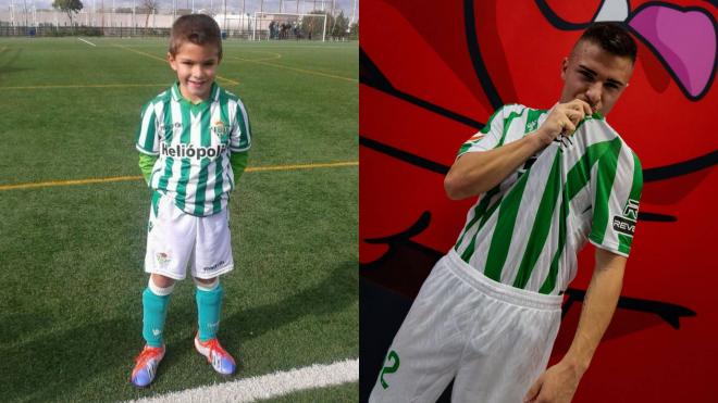 Pablo García llegó al Betis en prebenjamines.