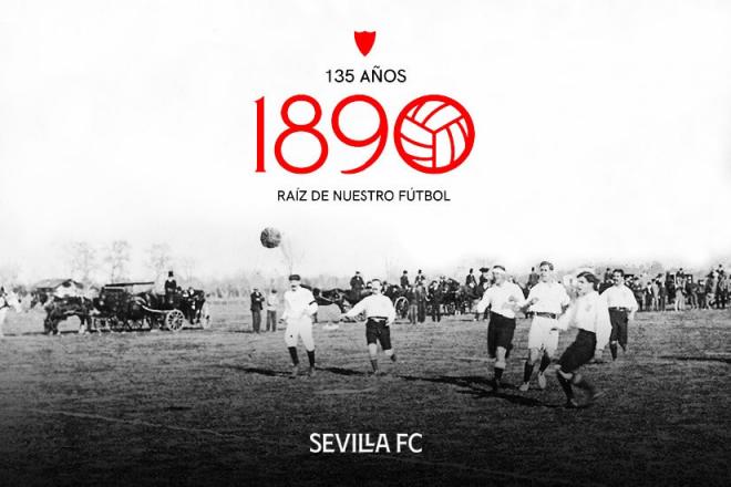 El Sevilla celebra su 135 aniversario.