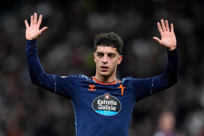 Hugo Álvarez, en un partido con el Celta (Foto: Cordon Press).