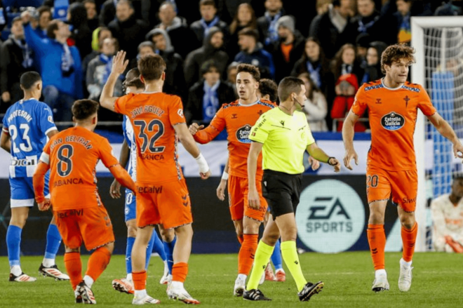 El Celta celebra el gol de Pablo Durán (Foto: LaLiga).