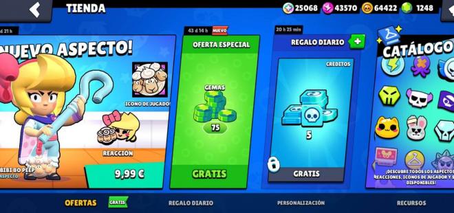 Las 75 gemas gratis de Brawl Stars por la nueva skin de Colt