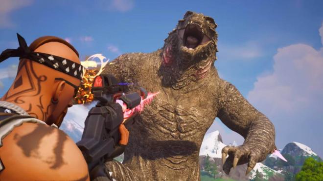 Luchando contra Godzilla en Fortnite (Capítulo 6 - Temporada 1)