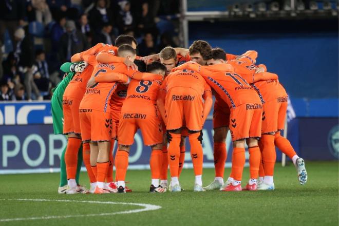 El Celta se reúne antes de un partido (Foto: Cordon Press).