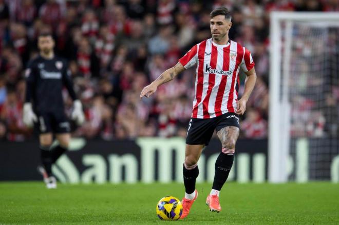 El central Yeray Álvarez en acción ante el Leganés en San Mamés (Foto: Athletic Club).