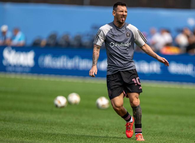 Leo Messi, en un entrenamiento del Inter Miami (FOTO: Cordón Press).