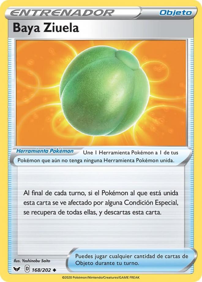 La Baya Ziuela cura dos de las condiciones especiales de Pokémon Pocket.