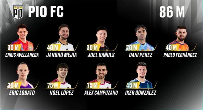 Dani Pérez, Noel y Campu son los tres grandes referentes del nuevo PIO FC.