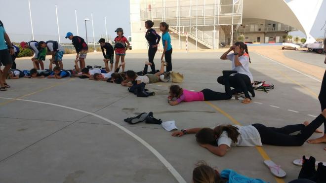 Entrenamiento en el Centro Especializado de Tecnificación Deportiva de Vela Bahía de Cádiz (CETD