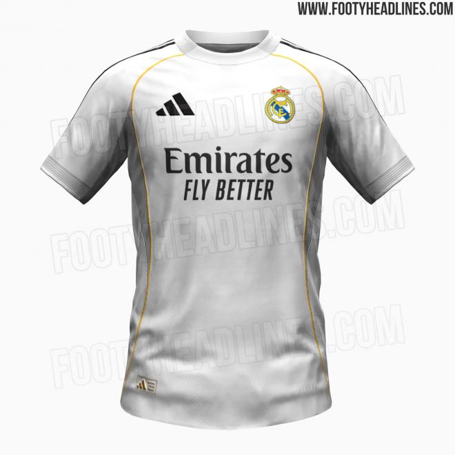 La posible camiseta del Real Madrid para la siguiente temporada (Footy Headlines)