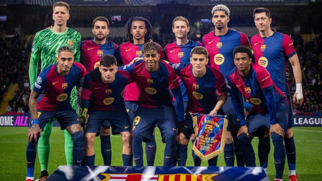 El once titular del Barça ante la Atalanta (X: @FCBarcelona_es)