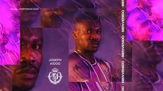 Aidoo, nuevo jugador del Real Valladolid.