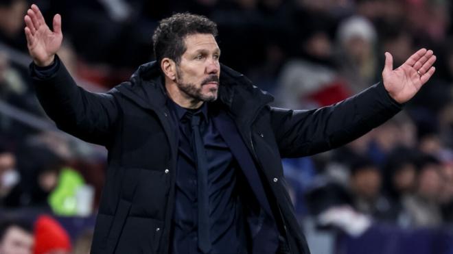 Diego Pablo Simeone ante el Salzburgo en Champions (Foto: EFE)