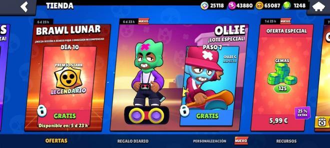 La ofertas de Ollie en acceso anticipado de Brawl Stars