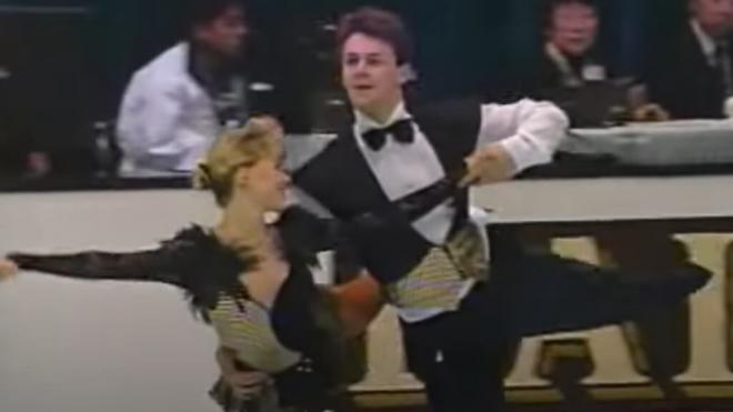 Yevgenia Shishkova y Vadim Naumov en el Campeonato Mundial de 1994 (YouTube)