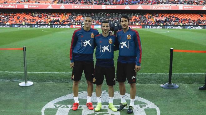 Selección Española en Mestalla