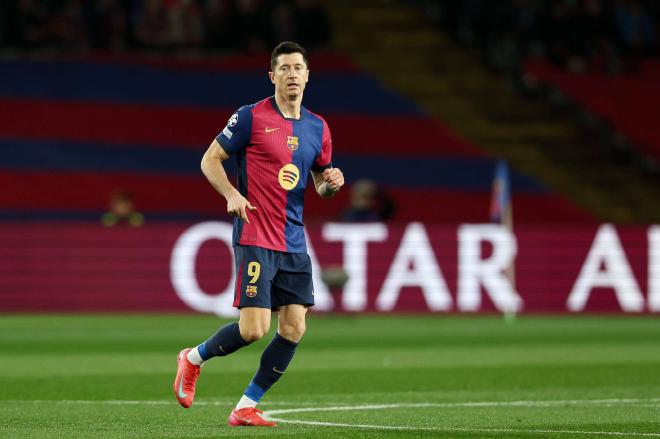 Lewandowski ante el Atalanta (Cordon Press)