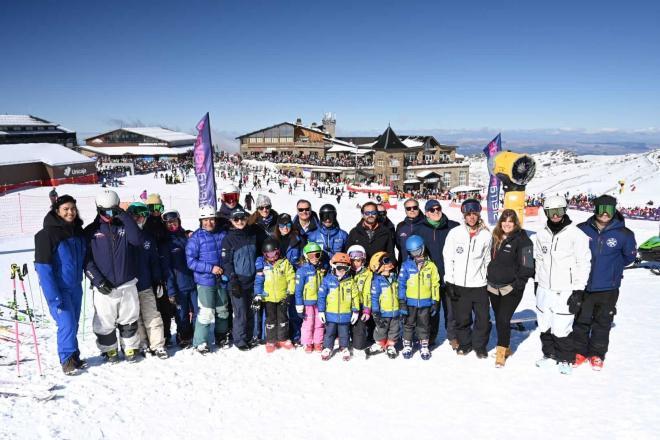 La consejera, Patricia del Pozo, durante su visita a Sierra Nevada.