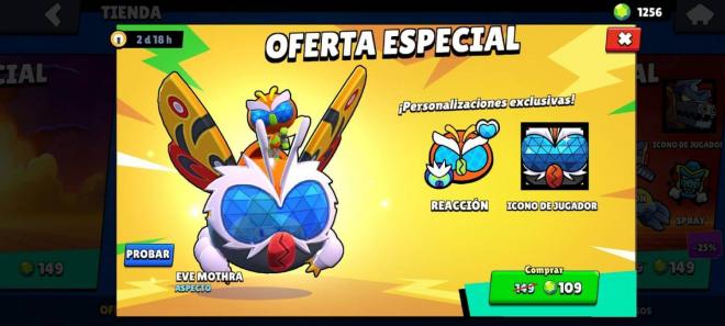 Eve Mothra, una skin exclusiva de Brawl Stars